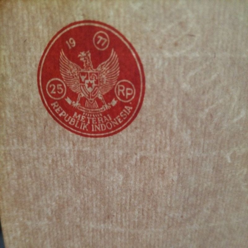 

kertas segel tahun 1977 Rp 50 double