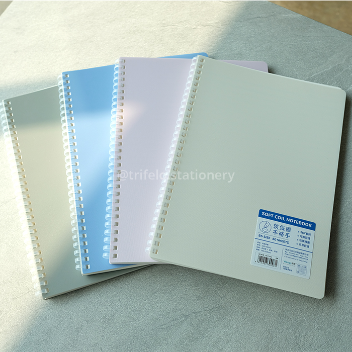 

Notebook Spiral A5 B5 Bergaris Soft Ring Pastel Color (SXQ-002)