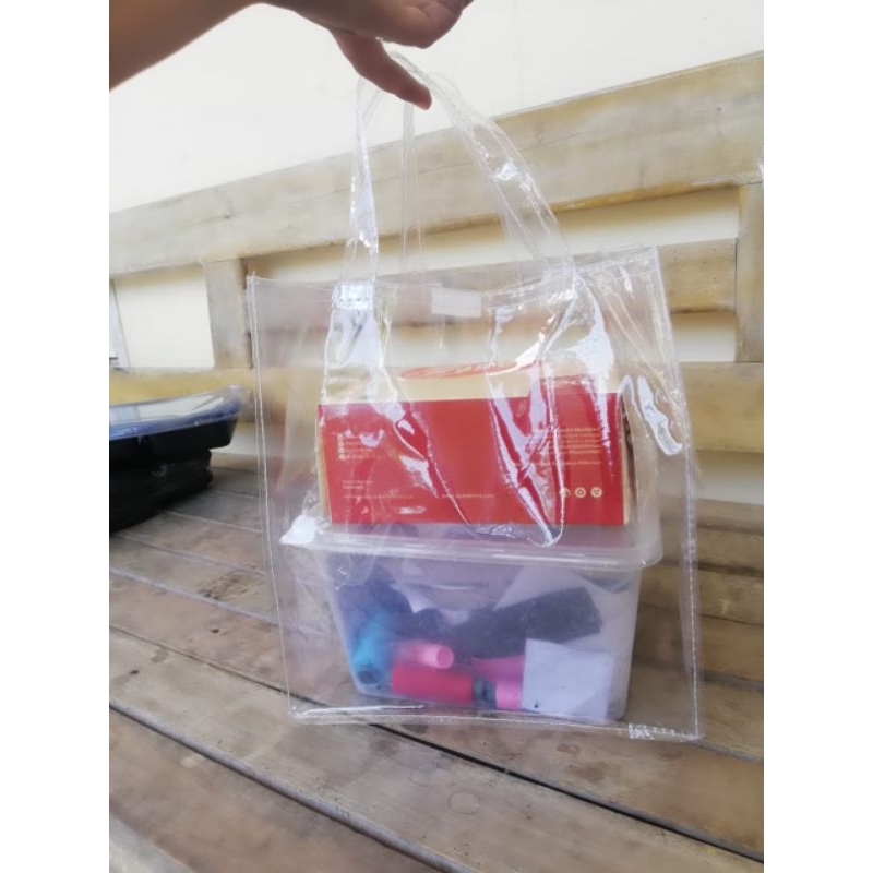 tas mika nasi kotak bening