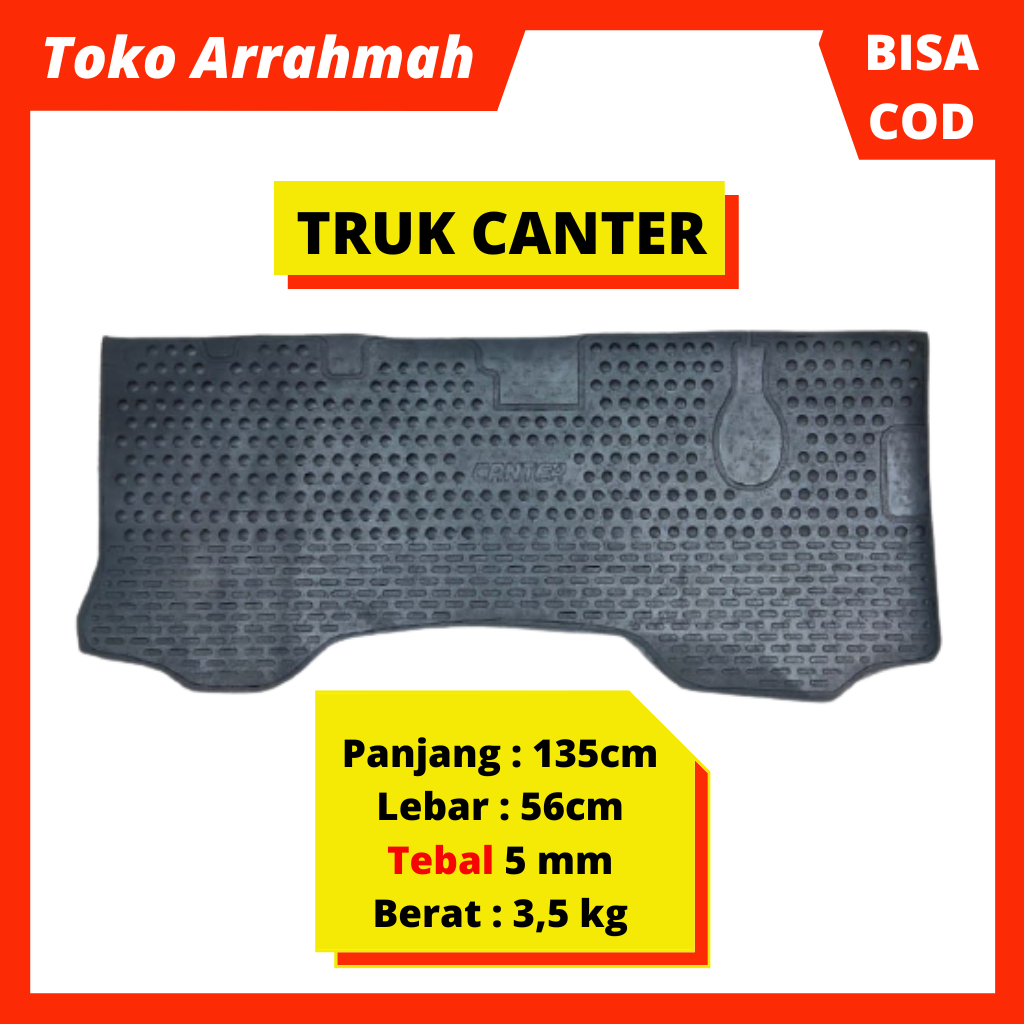 Karpet Kabin Truk Canter Karet Lantai depan Mobil Mitsubishi Canter Universal Penutup Alas kaki Sopi