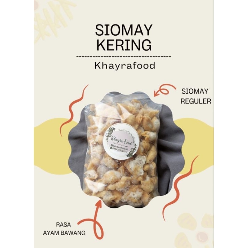 

Khayrafood Siomay Kering Rasa AYAM BAWANG