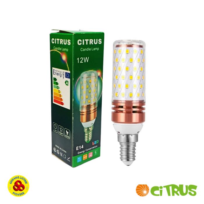 Citrus Lampu LED Jagung 12W Kuning E14 LED Corn Bulb Warm White E14
