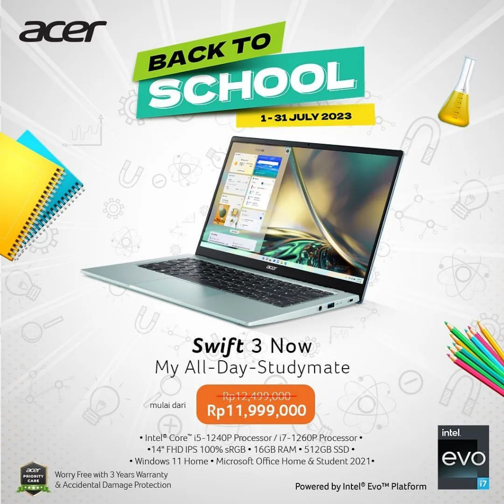 Acer Swift 3 NOW (SF314-512) Ultrathin Laptop