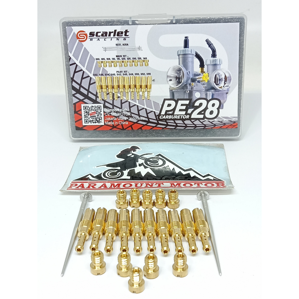 Powerjet PJ mainjet MJ set karburator karbu pe 24 26 28 by scarlet