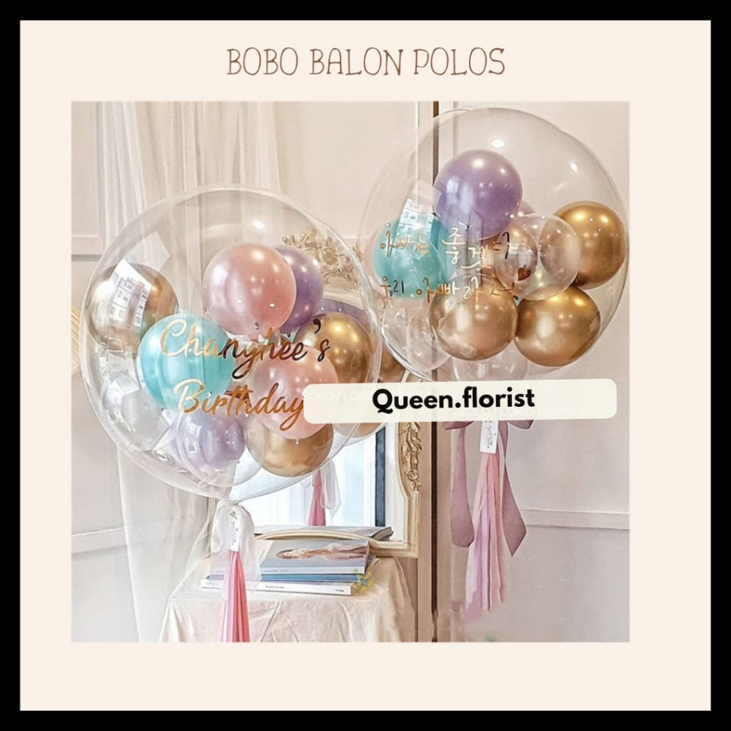 BOBO BALON PVC 5/10/12/18/20/22/24/36 INCH (BALON SAJA) POLOS TRANSPARAN BALON LED BALON LAMPU TUMBL