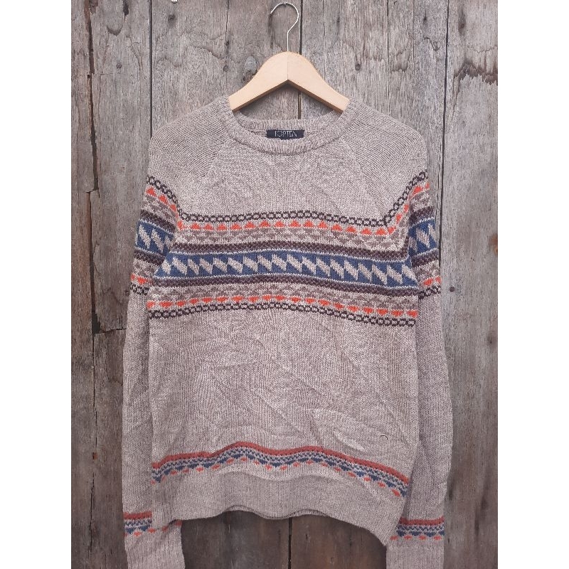 knitwear topten navajo sweater rajut size M