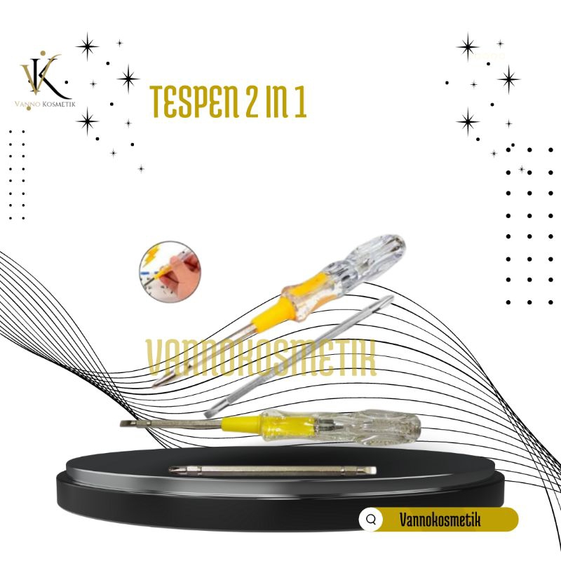 ⭐VK⭐ Tespen Bolak Balik 2 Way Body Besar / Obeng / Tool Kit / Peralatan Bengkel / ListrikTespen List