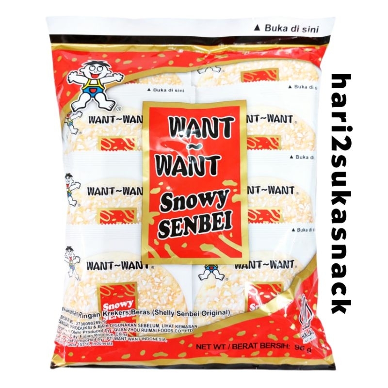 

Want Want Shelly Snowy Senbei Rice Crackers Manis