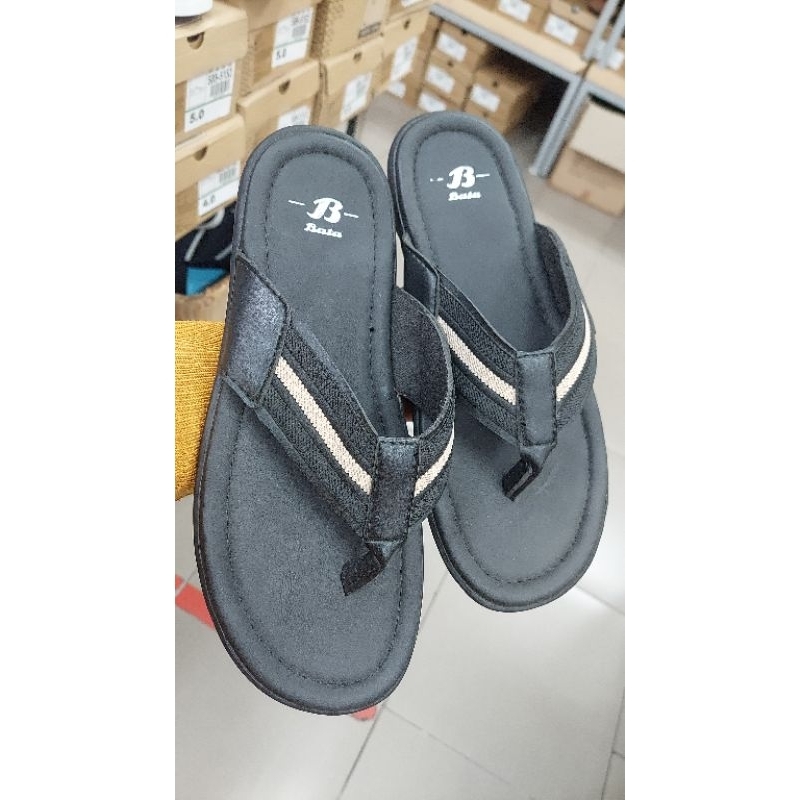 Sandal Bata Hitam Pria 871