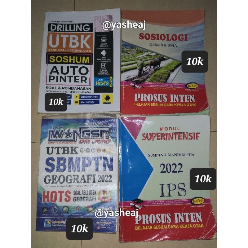 preloved buku latihan snbt / persiapan kelas 12