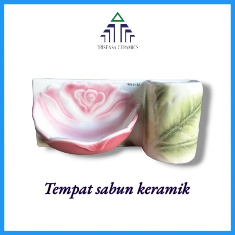 Tempat sabun keramik/ tempat sabun keramik tempel tanam kamar mandi / tempat sabun karakter lucu