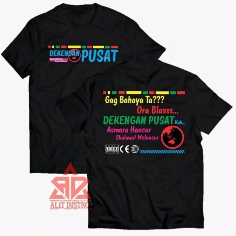 Kaos Dekengan Pusat Vol 3 / Baju Distro Dekengan Pusat / Pakaian pria wanita