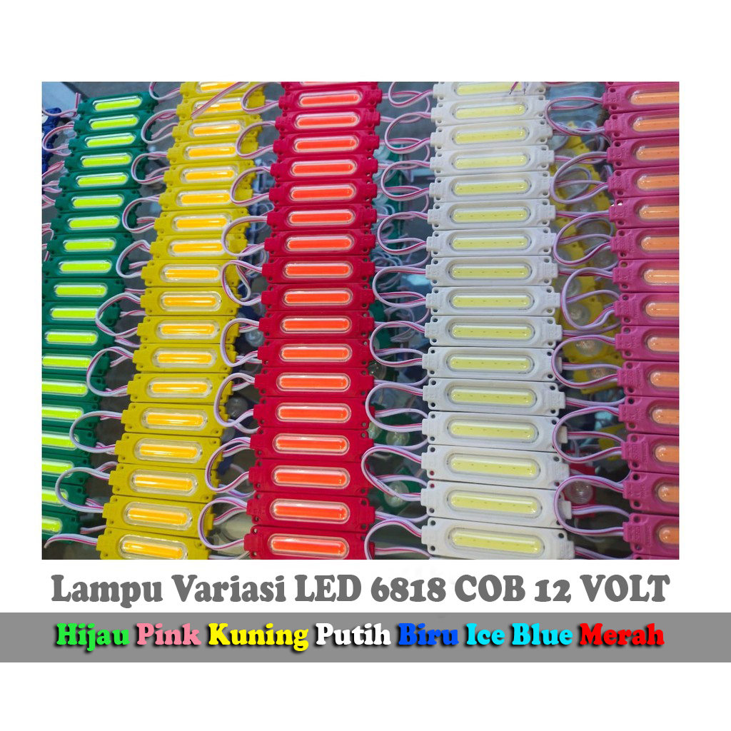 Lampu LED MODUL COB 6818 12 VOLT Waterproof Variasi Mobil Motor