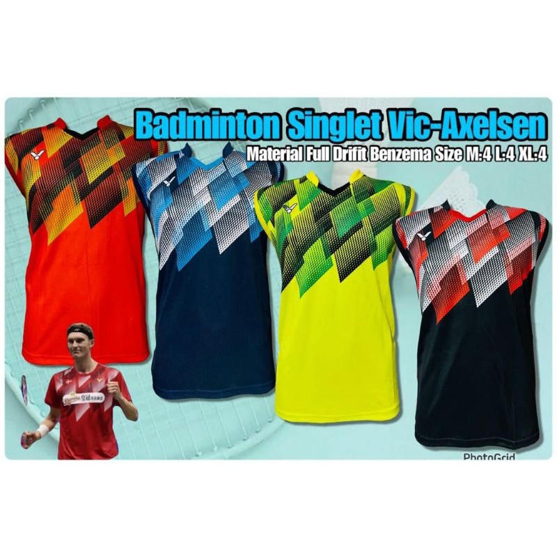 Kaos Singlet Badminton / Jersey Singlet Badminton / Singlet Badminton / Baju Singlet Badminton / Kao