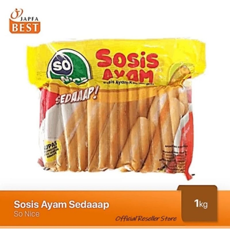 

SO NICE Sedaaap Sosis Ayam 1Kg