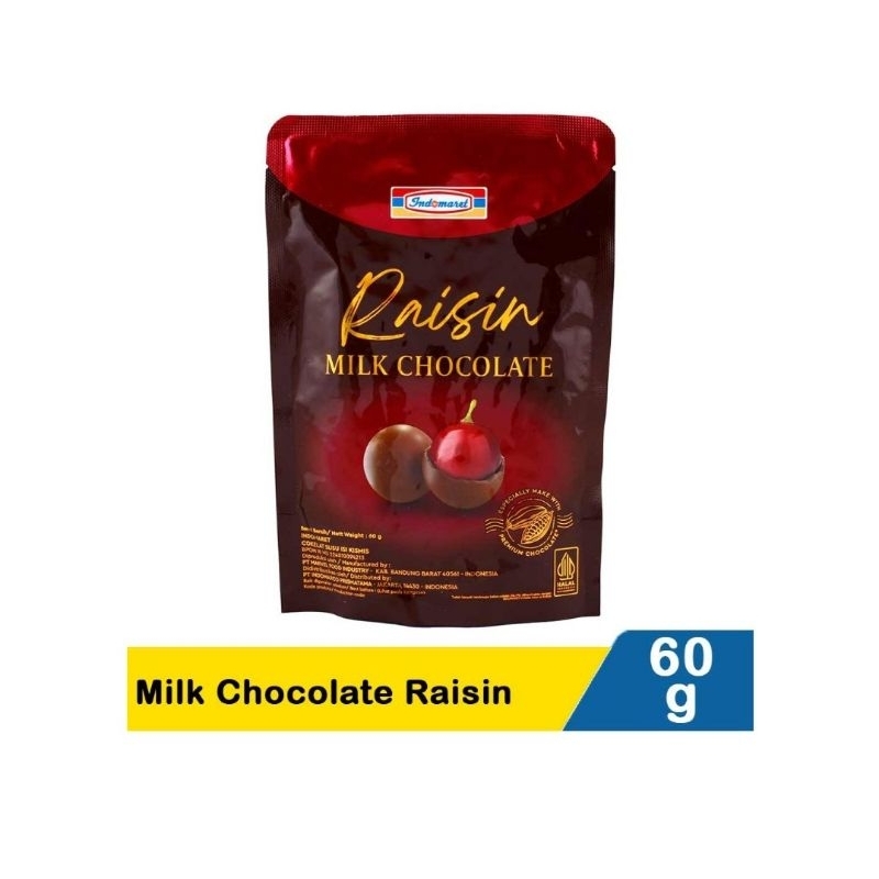 

Indomaret Milk Chocolate Raisin 60G