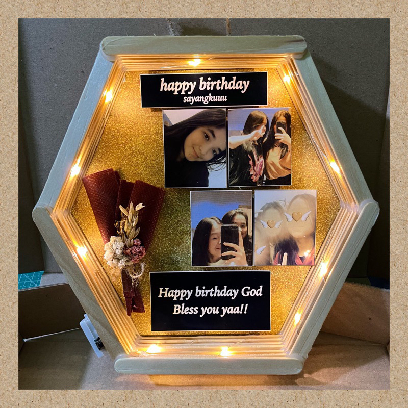 Hexa Stik frame / Frame Foto / Kado Ultah / Kado wisuda / Kado anniv