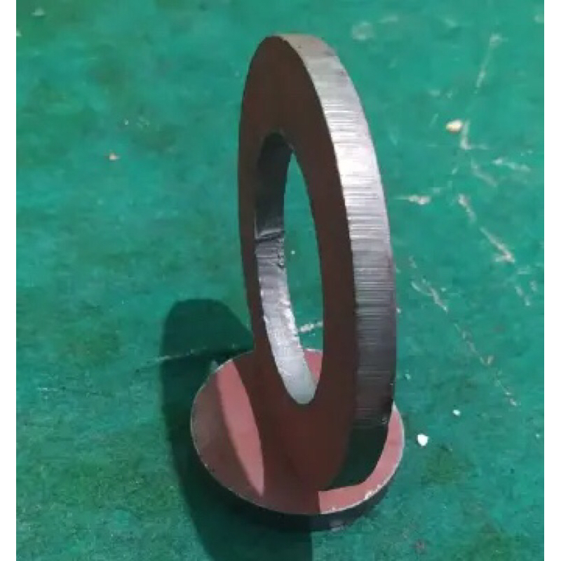 PLAT BESI BULAT LUBANG TEBAL 5 MM BERBAGAI UKURAN