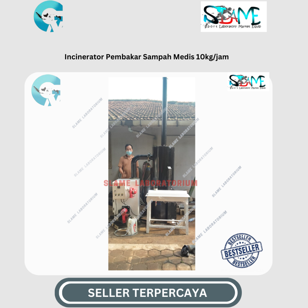 Incinerator limbah medis (Incinerator sampah tanpa asap) 5kg/jam