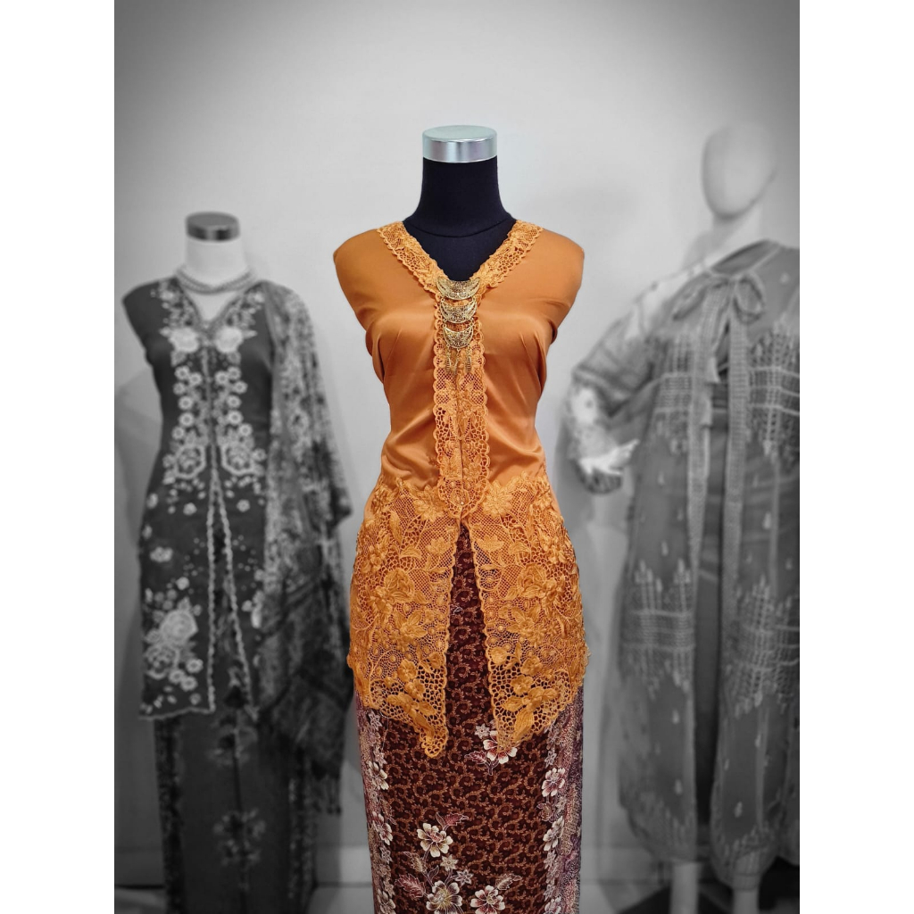 Pusat Bordir Tasikmalaya - Bahan Kebaya Bordir Bali Kebaya Encim Royal Silk