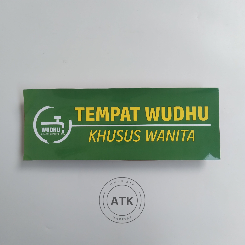 

Stiker tempat wudhu khusus wanita - Stiker tempat wudhu - Stiker fasilitas umum - Vinyl