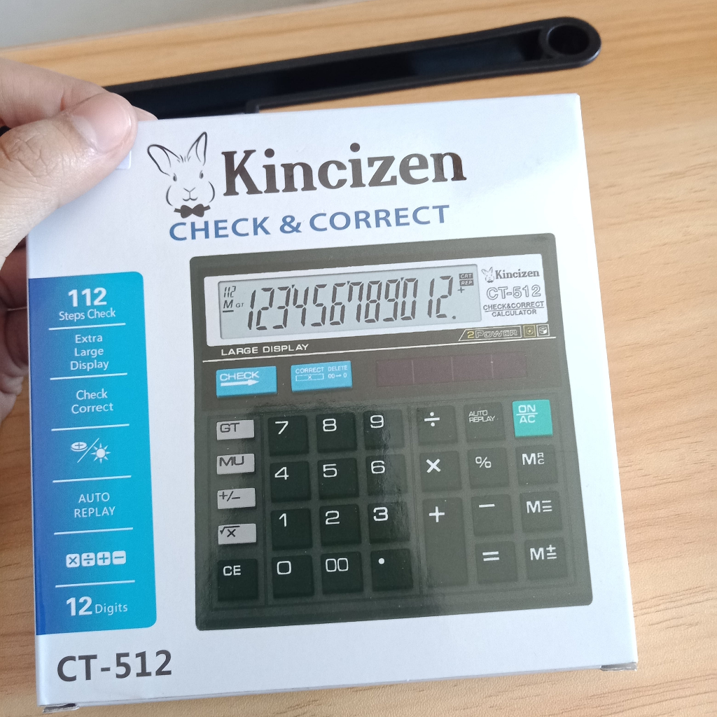 

Kalkulator Kincizen CT-512/Kalkulator 12 Digits/Kalkulator Akuntansi