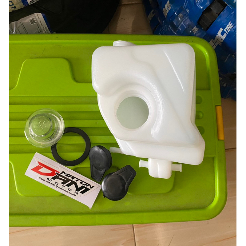 BOTOL OLI SAMPING WADAH OLI SAMPING RX KING KOBRA COBRA SET MIKA INTIP DAN KARET TUTUP BOTOL+TUTUP I