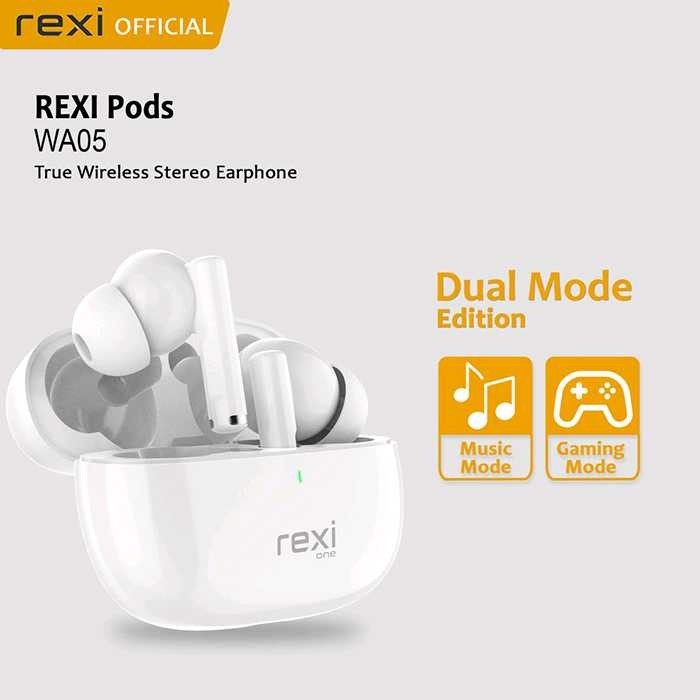 Tws Rexi Wa05 Earphone Bluetooth 5.0 Gaming Mode Headset Bluetooth