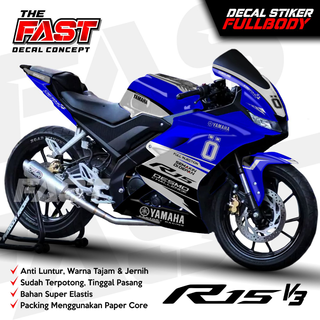 Decal R15 V3 Full Body Stiker R15 V3 Full Body Dekal R15 V3 Ohlins Variasi Stiker R15 V3 Full Body S
