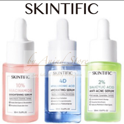 Skintific 2% Salicylic Acid Serum 20ml Skintific 4D Hyaluronic Acid Hydrating Serum Skintific 10% Ni