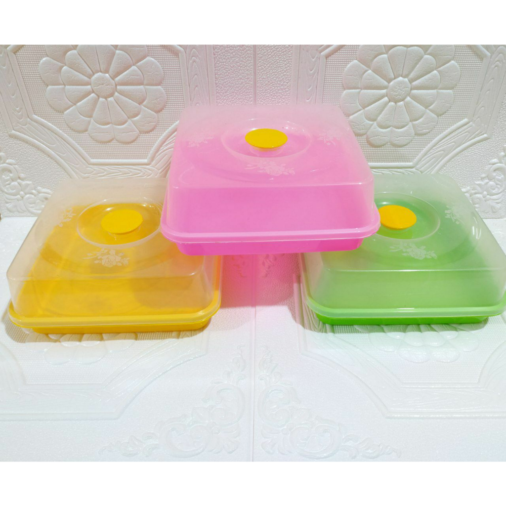TEMPAT KUE CAPSUL SEGI / KUE LAPIS / KUE LEGIT PLASTIK TABAL