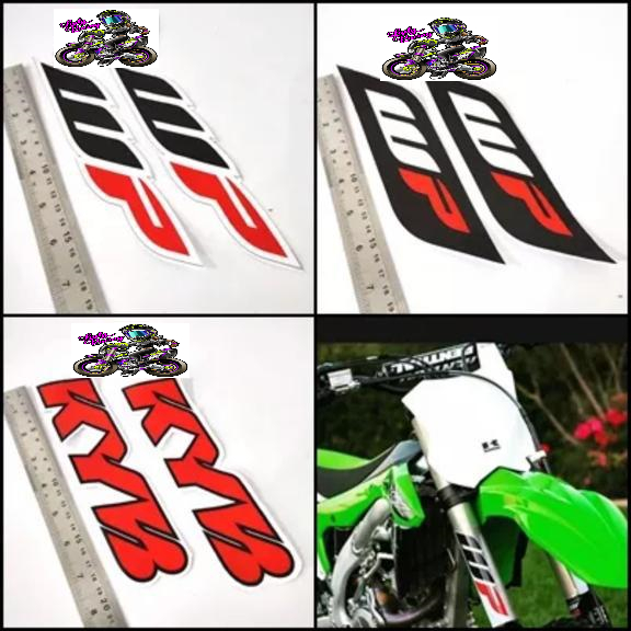 STIKER USD SHOCK DEPAN KYB WP KLX BF DTRACKER CRF 150