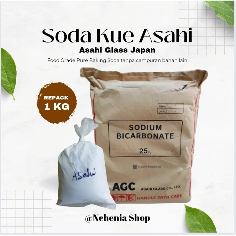 

Baking Soda / Soda Kue Asahi / Sodium Bicarbonate Repack 1 Kg