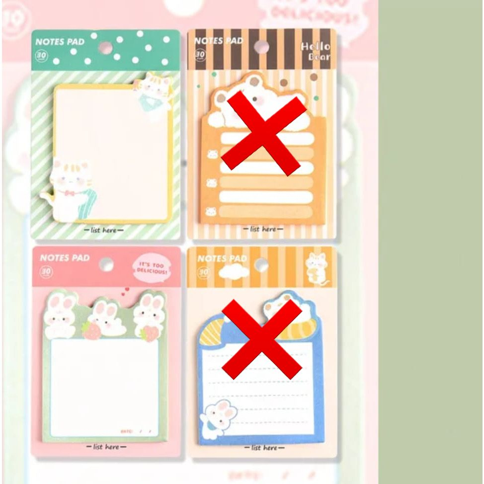 

Sticky note motif kartun lucu sticky note penanda buku