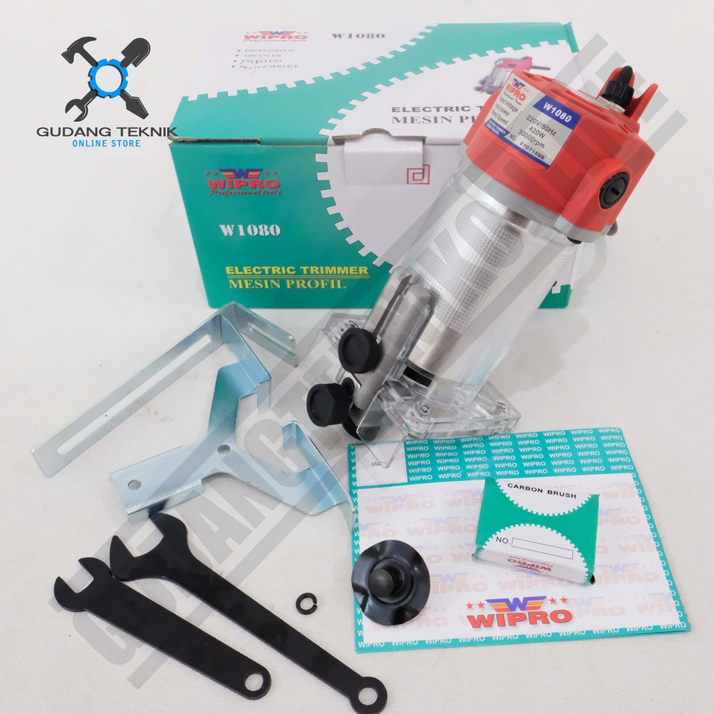 Mesin Profil Kayu List Ukir Kayu W1080 WIPRO / Electric Trimmer Wood Profil Trimer Kayu Listrik 420 
