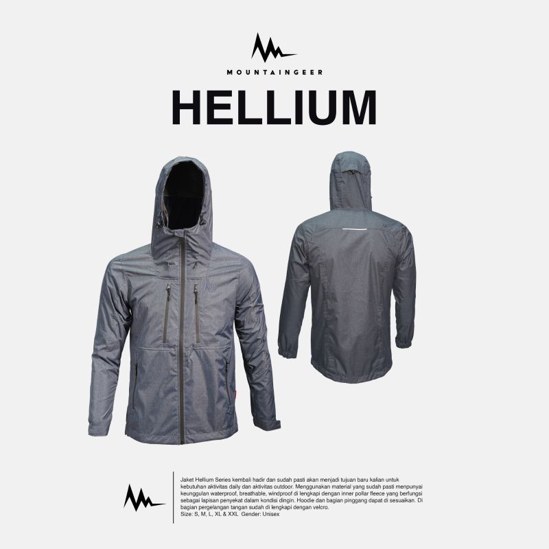Jaket Waterproof Mountaingeer Hellium Series - Jaket Outdoor Mountaingeer