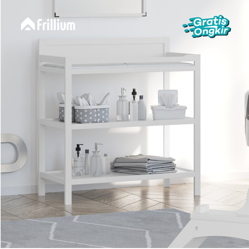 Meja Popok Bayi Minimalis Chaning Baby Tafel Kayu