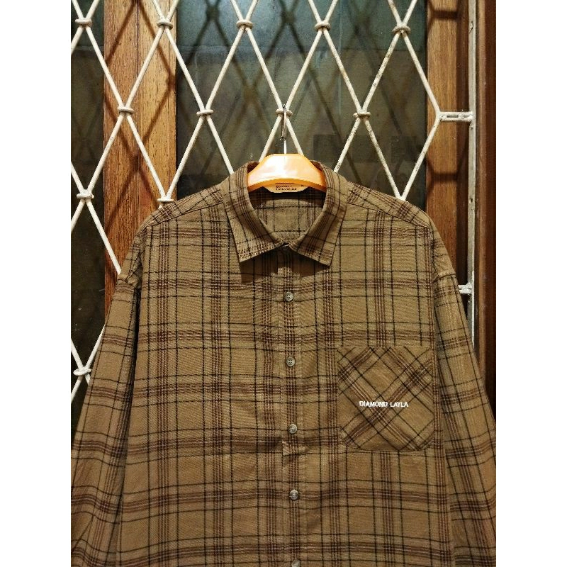 kemeja diamond layla 2L bts Jungkook kasual pria murah terlaris