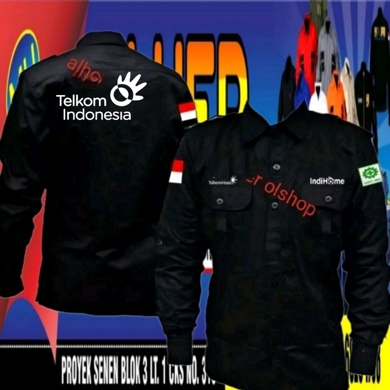 Kemeja Telkom Indonesia baju Telkom Indonesia seragam Telkom Indonesia Pdh Telkom Indonesia kemeja I