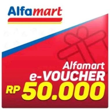 Voucher Alfamart 50.000 harga Rp.50.000 (no Fisik)