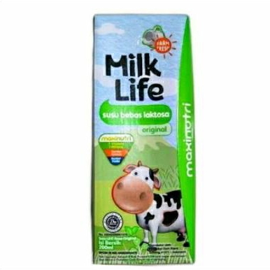 

milk life susu segar bebas laktosa uht 200ml