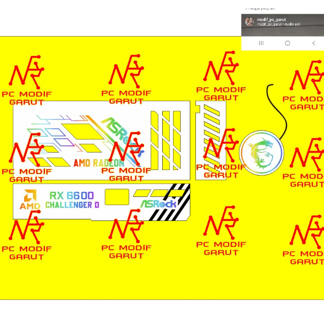 PAKET MODIFIKASI PC GAMING LED ARGB CUSTOM LOGO