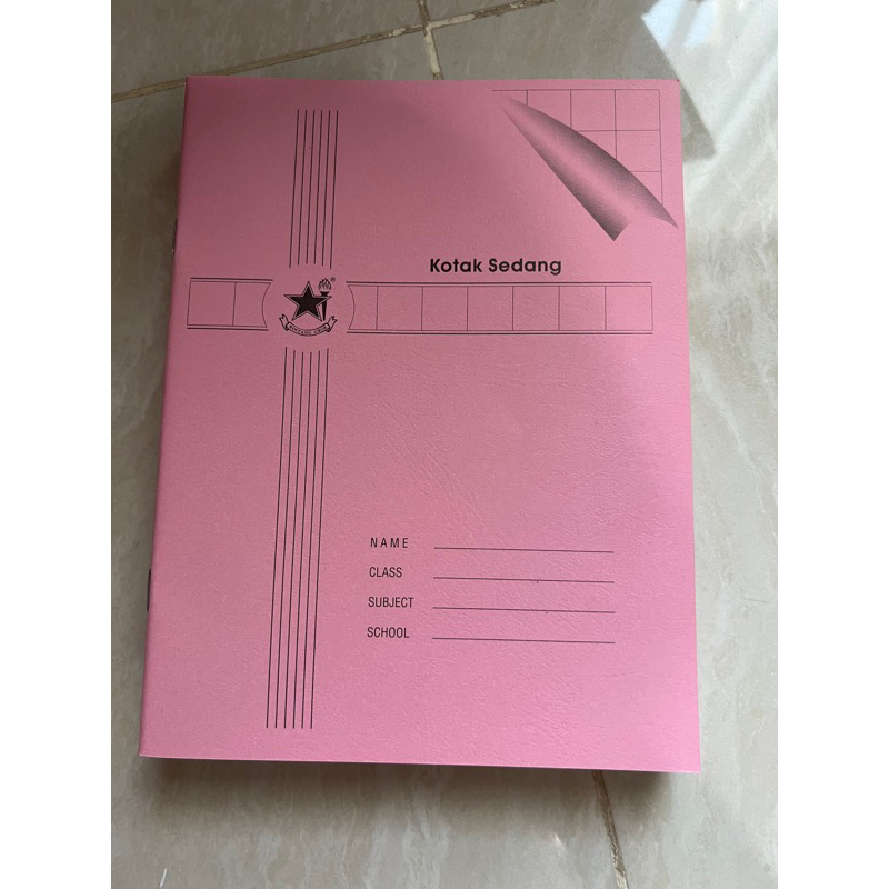 

Buku notebook kotak sedang /pcs