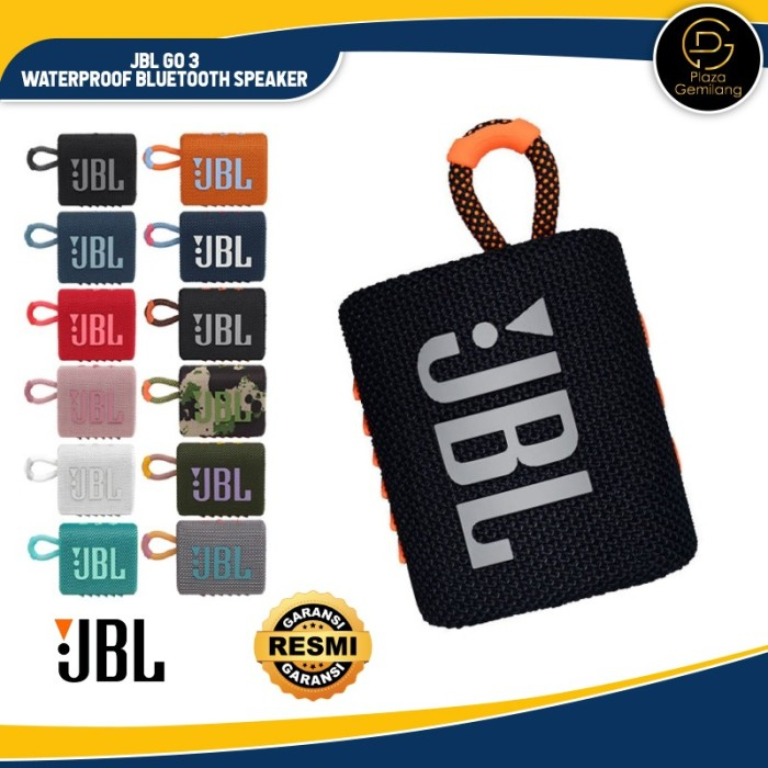 JBL Go 3  JBL GO 4 Waterproof Bluetooth Speaker RESMI