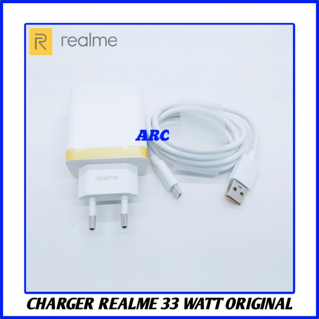 Charger Realme 7 8 9 9i 9 Pro Narzo 50 33W Dart VOOC Original