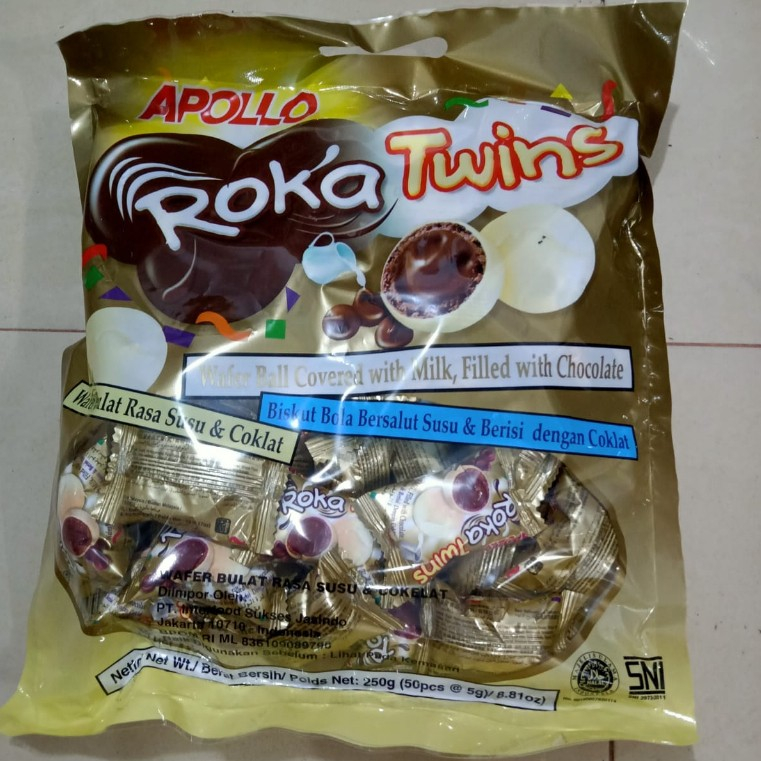 

RiDn Apollo Roka Coklat Waferball refill Termurah Roka Twins Apollo Minibar