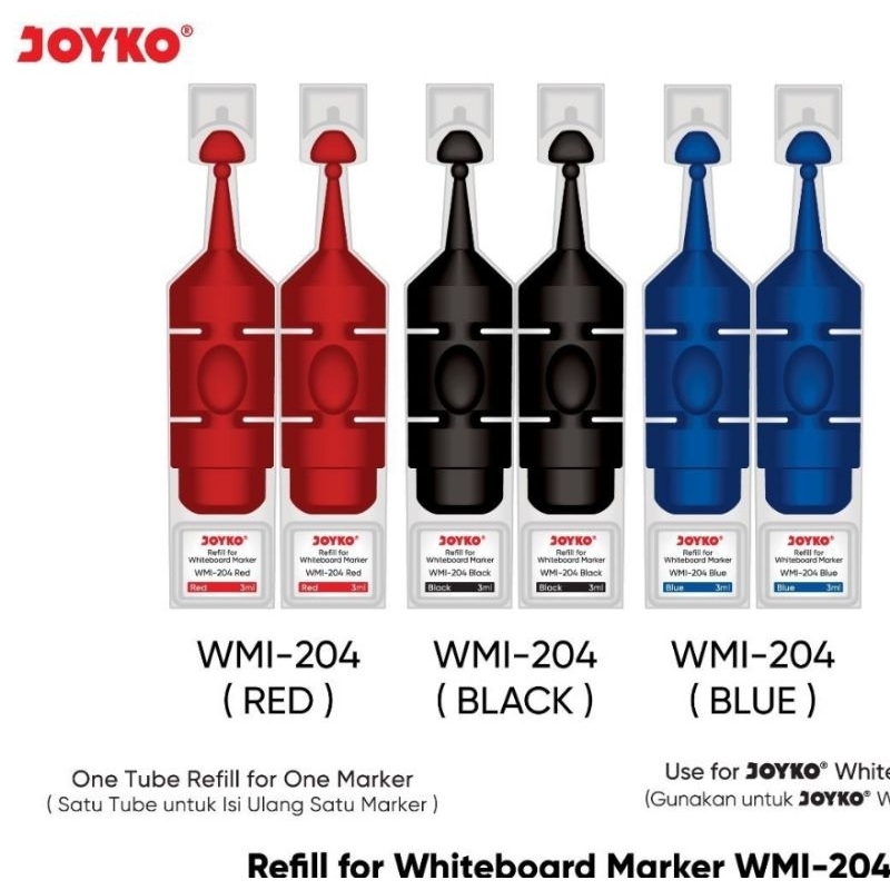 

Refill Tinta Spidol White Board Joyko Wmi-204 (1 tube)