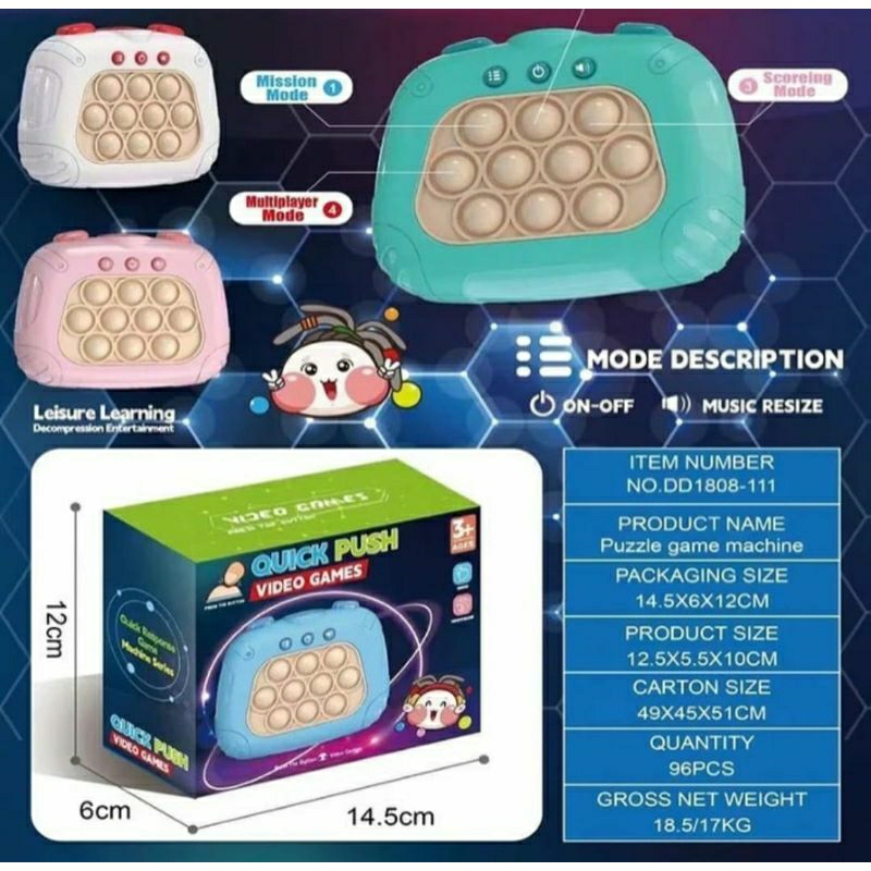 pop it elektrik/quick push game