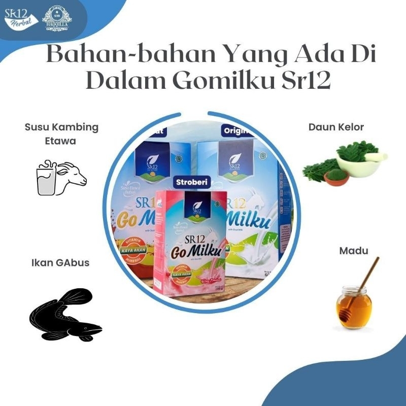 

GoMilku SR12 produk herbal alami halal BPOM