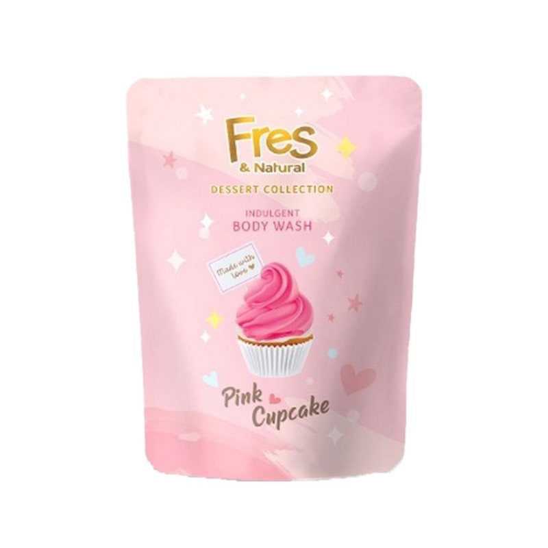 Fres & Natural Sabun Mandi Pink Capcake 400ML